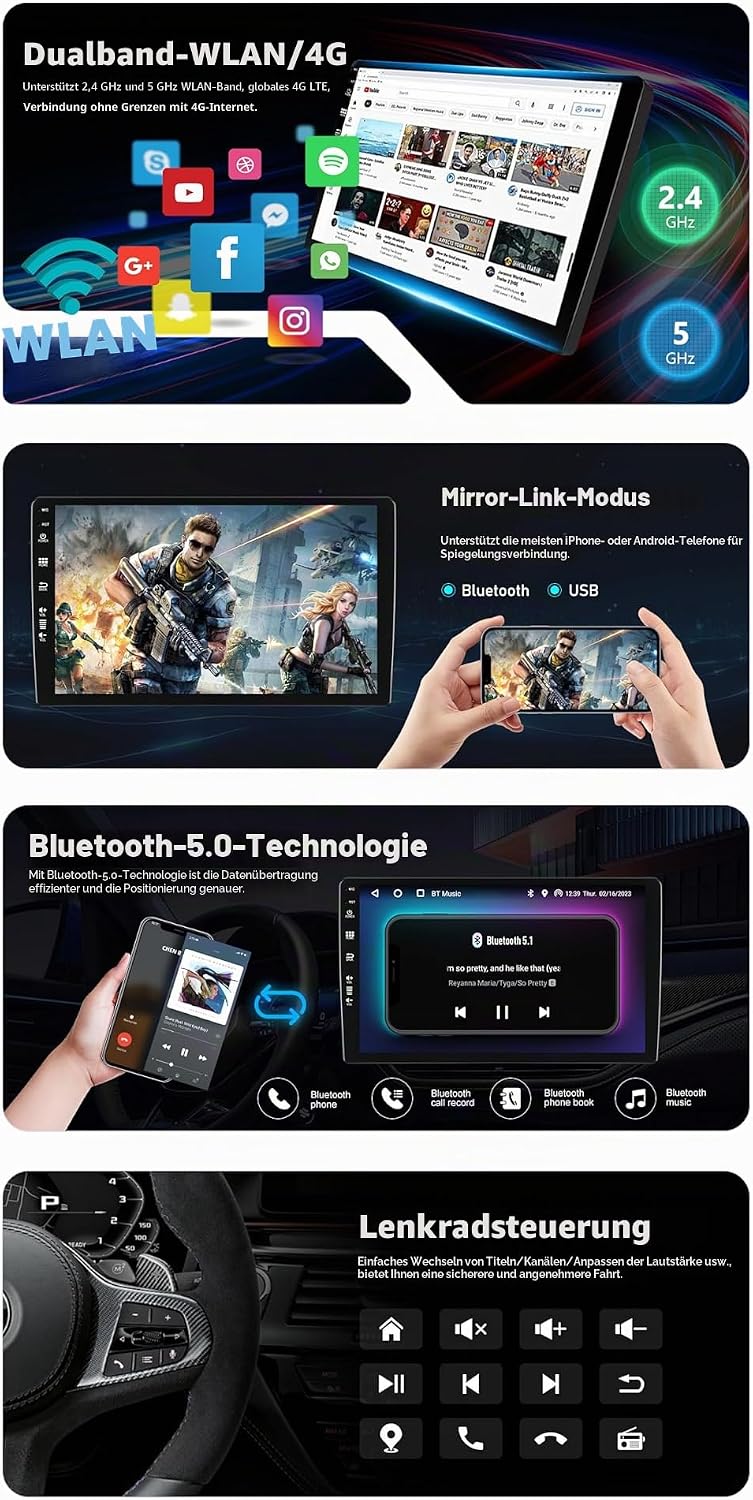 Android 15 Autoradio für Renault trafic 3 / Opel Vivaro B (2014-2021) GPS Navigation - CarPlay Andro