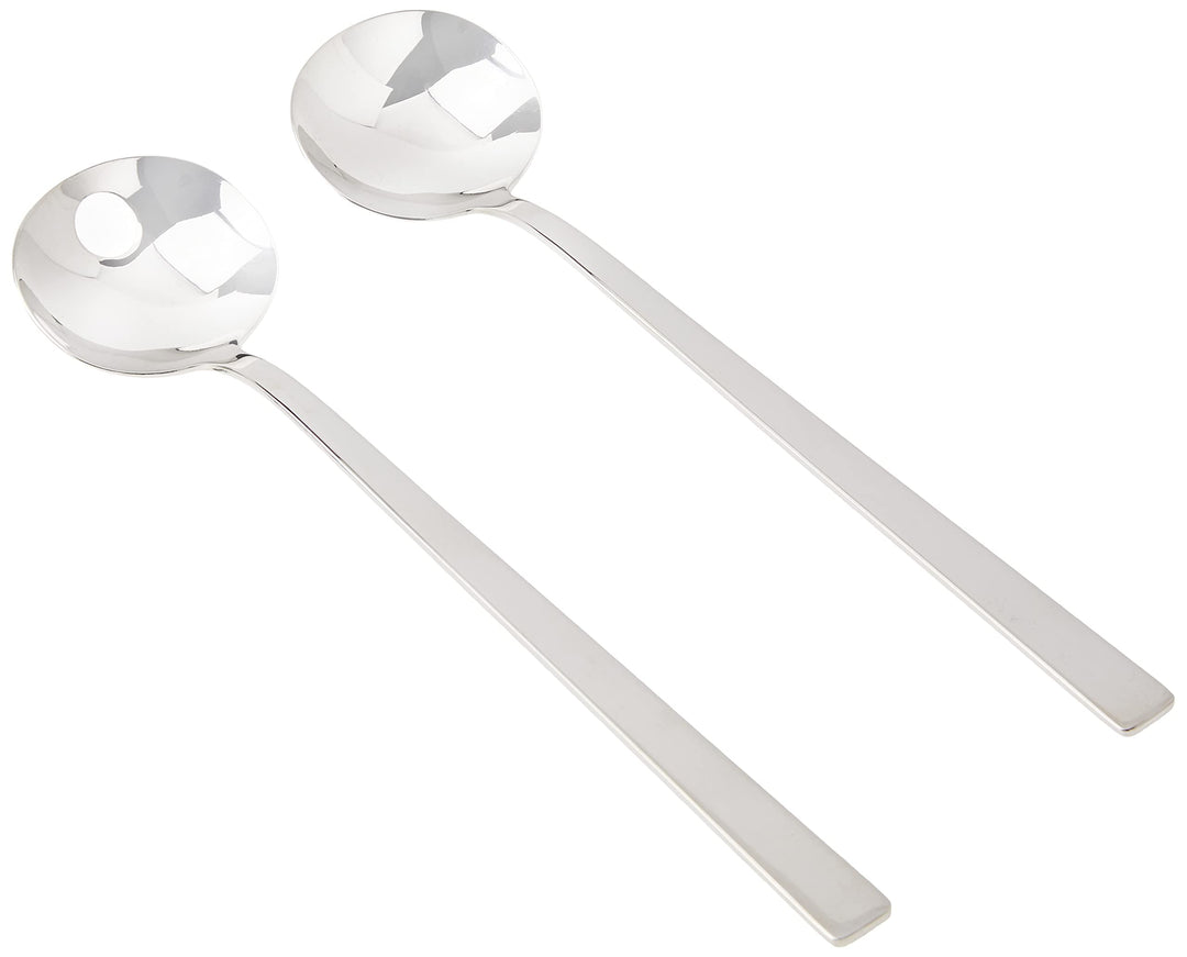 ZWILLING Dinner Salatbesteck-Set 2-teilig, Salatgabel und Salatlöffel, rostfreier Edelstahl, Silber-
