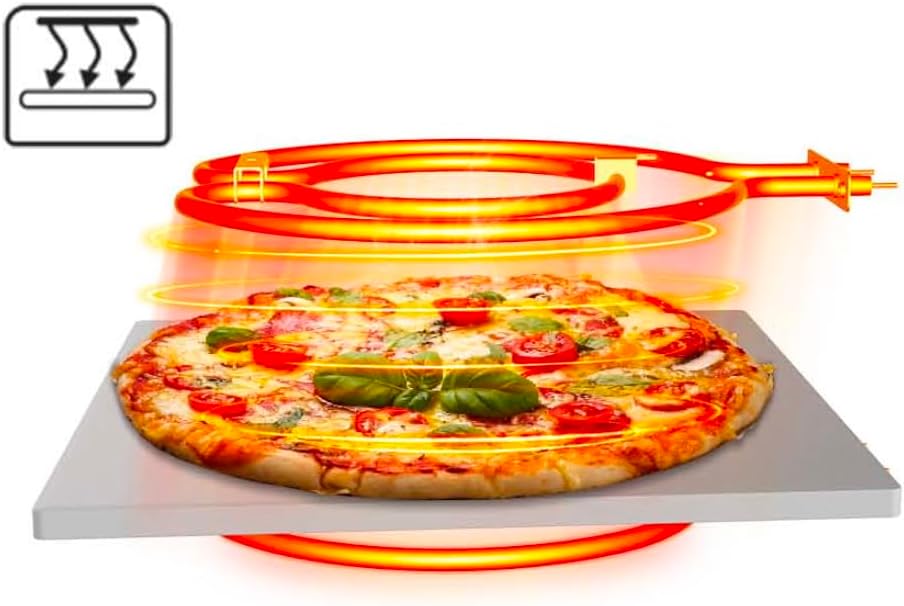 Pizzaofen mit Pizzaschaufel, Touch Display, bis 450°C