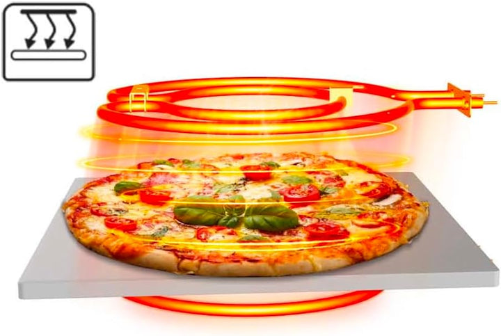 Pizzaofen mit Pizzaschaufel, Touch Display, bis 450°C