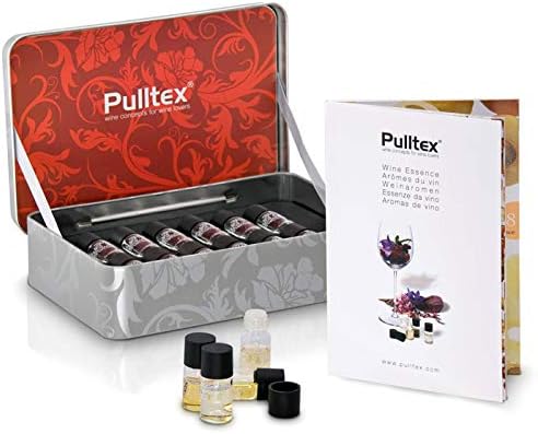 Pulltex - Set mit 24 Weinaromen - Nr. 12 Rotwein und Nr. 12 Aromen der Weissweine, Champagner, in Or