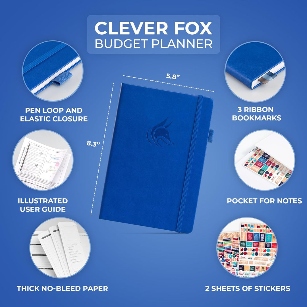 Clever Fox Budget Planer - Ausgaben Tracker Botizbuch. Monatliches Budgetierungsjournal, Finanzplane