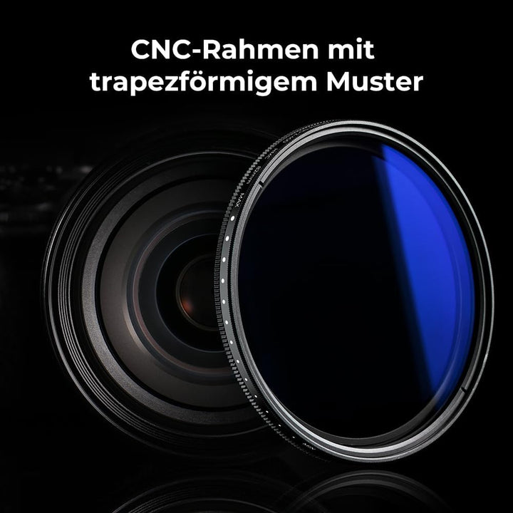 K&F Concept K-Serie 39mm ND Filter Slim Variabler Graufilter ND2-400 (1-9 Stop) Neutral Graufilter,