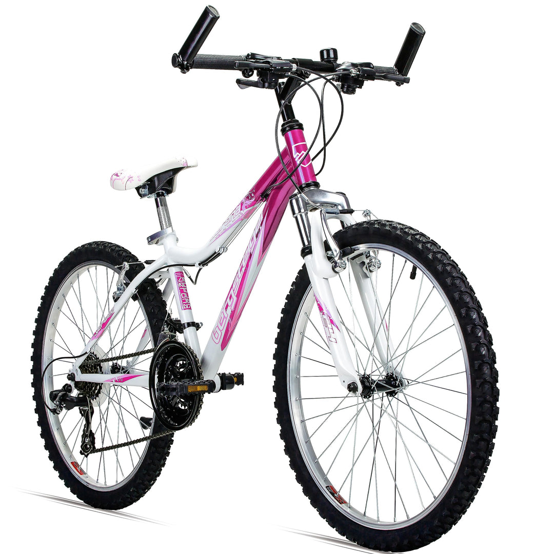 Bergsteiger Verona 24 Zoll Kinderfahrrad, geeignet für 8, 9, 10, 11 Jahre, 18 Gang-Schaltung, Mounta
