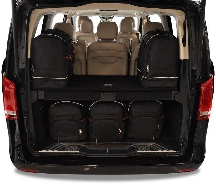 KJUST Kofferraumtaschen 7 stk kompatibel mit MERCEDES-BENZ V LONG W447 2015+