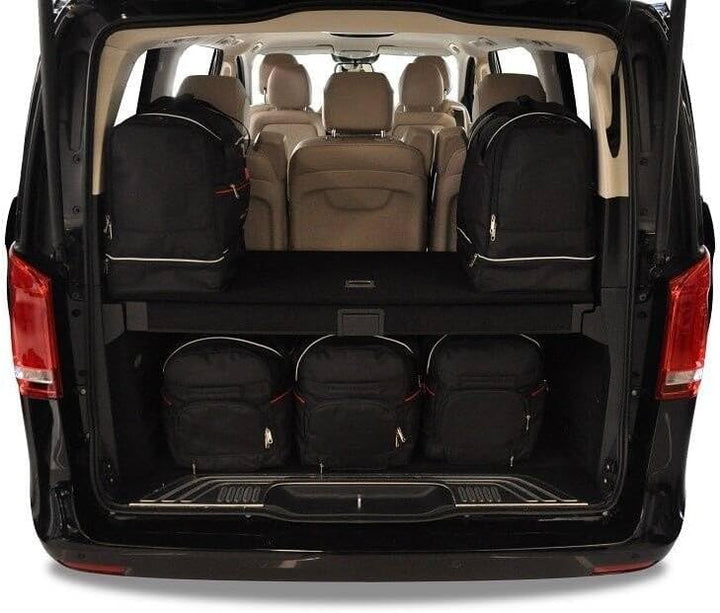 KJUST Kofferraumtaschen 7 stk kompatibel mit MERCEDES-BENZ V LONG W447 2015+