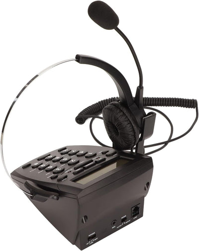 Bewinner Call Center Dialpad Headset Telefon, Schnurgebundenes Telefon mit Headset Dialpad Noise Can