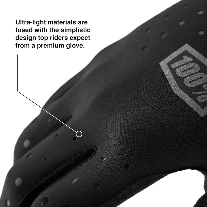 100% MTB-Handschuhe Sling Schwarz Schwarz L, Schwarz L