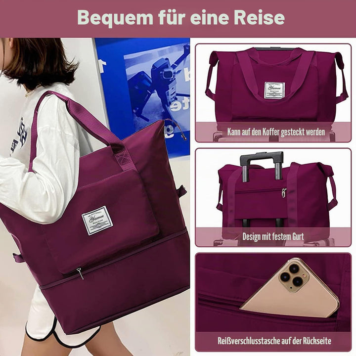 YAMEE Reisetasche Faltbare mit grosser Kapazität, Tragbar Reisetaschen, wasserdichte Sporttasche mit