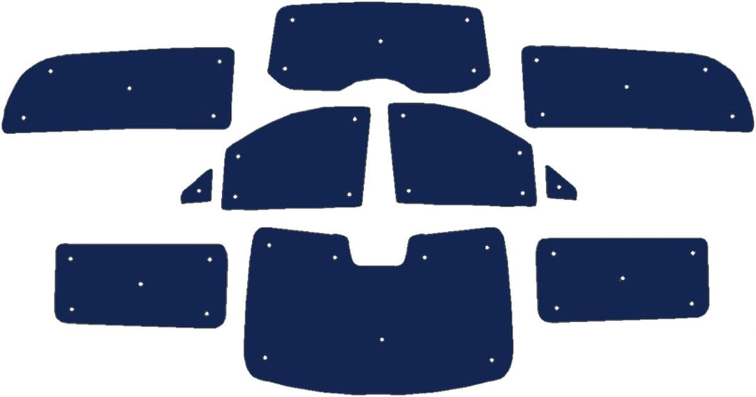 Fensterrollo-Set für Mercedes V-Klasse (2014-Datum), komplettes Set für XLWB, wendbar und Thermisch