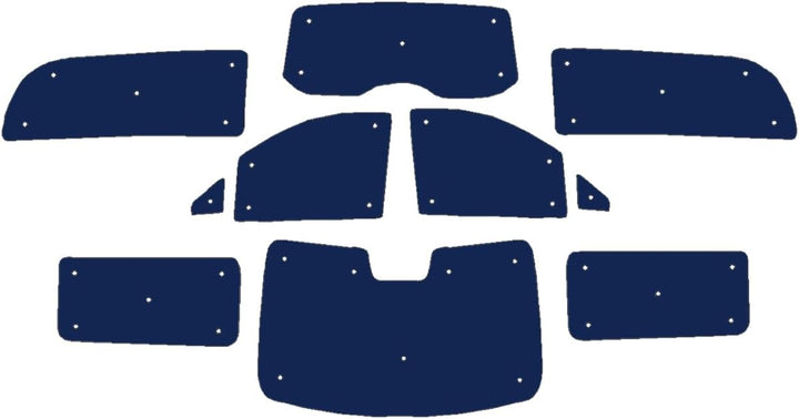 Fensterrollo-Set für Mercedes V-Klasse (2014-Datum), komplettes Set für XLWB, wendbar und Thermisch