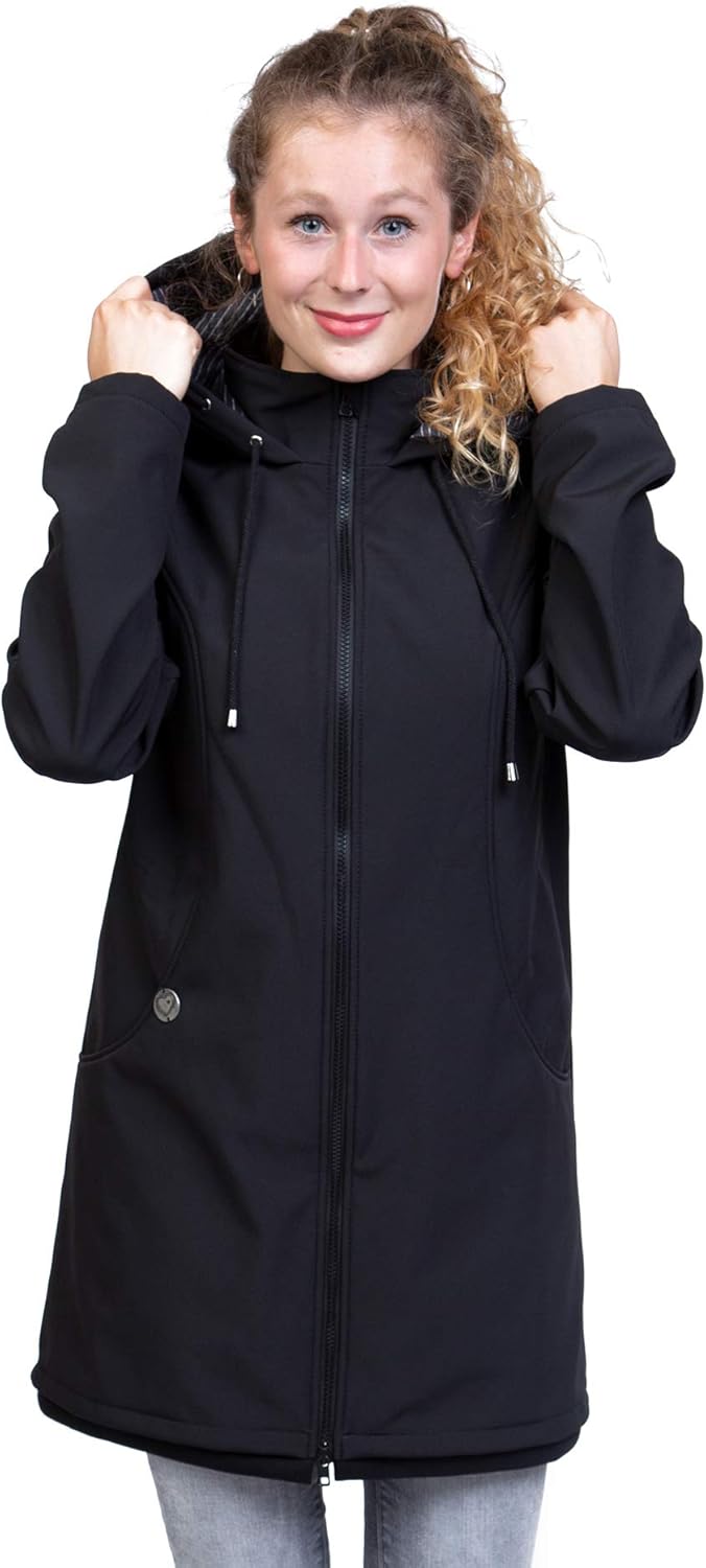 Viva la Mama – Allwetter Funktionsjacke für Mama und Baby, Umstandsjacke + Tragejacke - MELLORY S sc