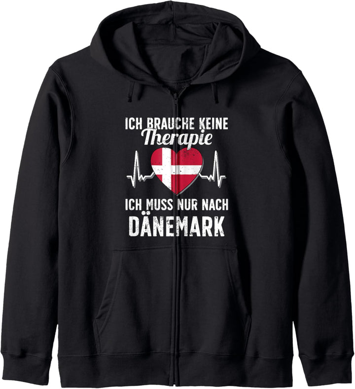 Dänische Flagge I Dänemark Urlaub I Dänemark Kapuzenjacke