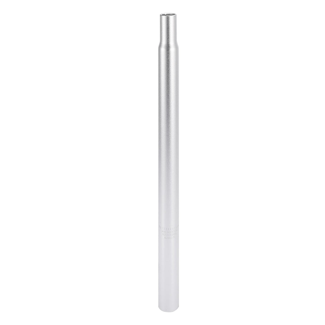 X AUTOHAUX Fahrrad Sattelstütze Aluminiumlegierung Sattelstützenrohr Silber 27.2 mm x 450 mm