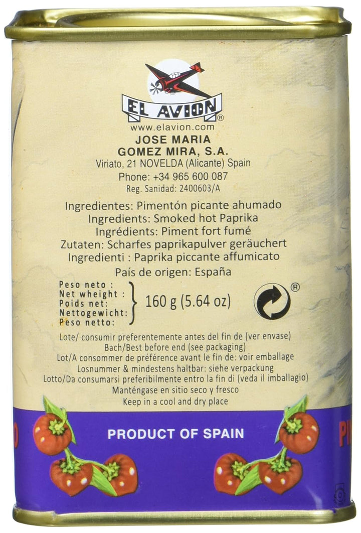 El Avion Pimentón Picante Ahumado - scharfes Paprikapulver, geräuchert aus Spanien / Valencia in ein