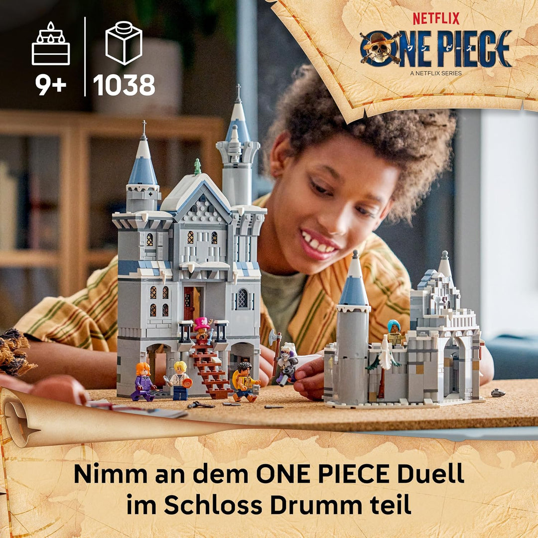 LEGO ONE PIECE Duell im Schloss Drumm - Modellbau mit 6 Minifiguren inkl. Luffy, Nami und Chopper -