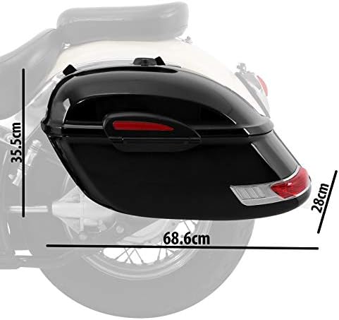 Craftride Seitenkoffer DW je 33l mit Haltesatz für Honda CA 125 Rebel