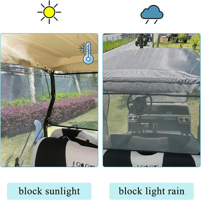 10L0L Golfwagen-Sonnenschutz-Abdeckung, passend für Club Car DS, überlegene UV-Wärme blockierende Po