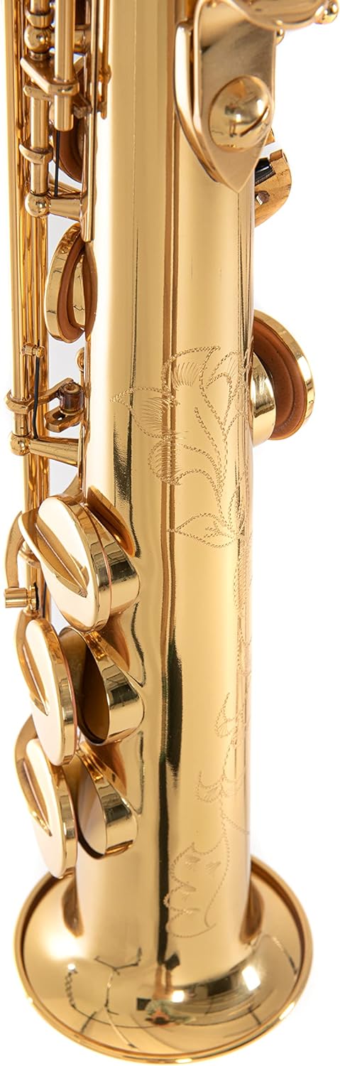 Roy Benson Bb Sopran Saxophon MOD.SS-302 gerade Form lack., inkl. leichtem Rechtecketui, SS-302