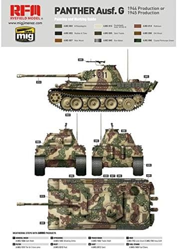 Rye Field Model RM5018 Modellbausatz Sd.Kfz. 171 Panther AUSF.G, Mehrfarbig