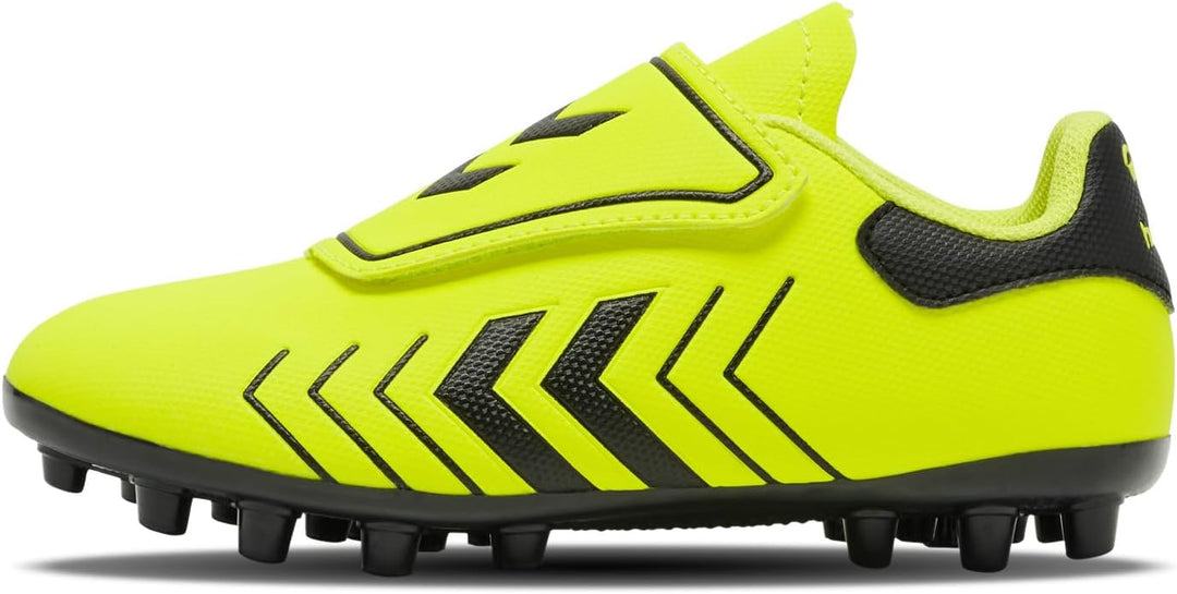 hummel Unisex Kinder Hattrick M.g. Jr Football Shoe 28 EU Safety Yellow, 28 EU Safety Yellow