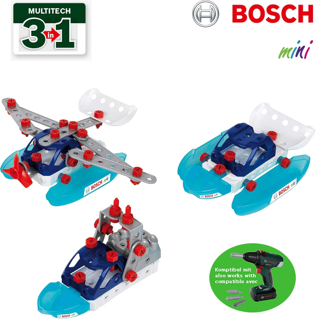 Theo Klein 8794 Bosch 3 in 1 Konstruktions-Set Watercraft Team | Zum BAU verschiedener Wasserfahrzeu