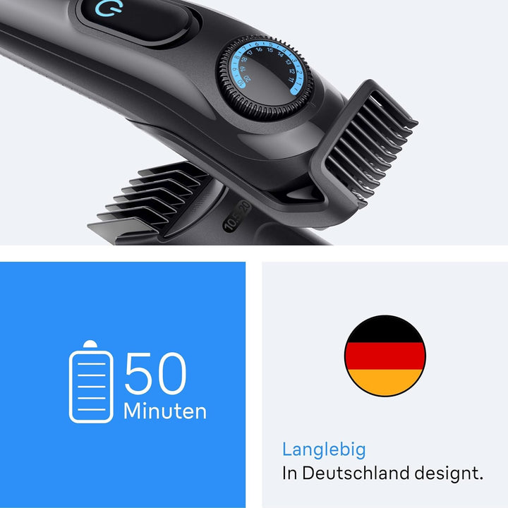 Braun Barttrimmer Series 3, Bartschneider Herren, BT3520, Schwarz | Kabelloser Bart Rasierer mit Ult