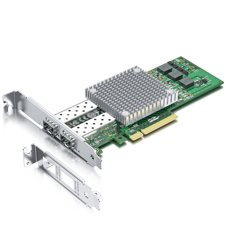 10Gtek® 10Gb PCI-E NIC Netzwerkkarte, mit Broadcom BCM57810S Chipset, Dual SFP+ Port, PCI Express Et