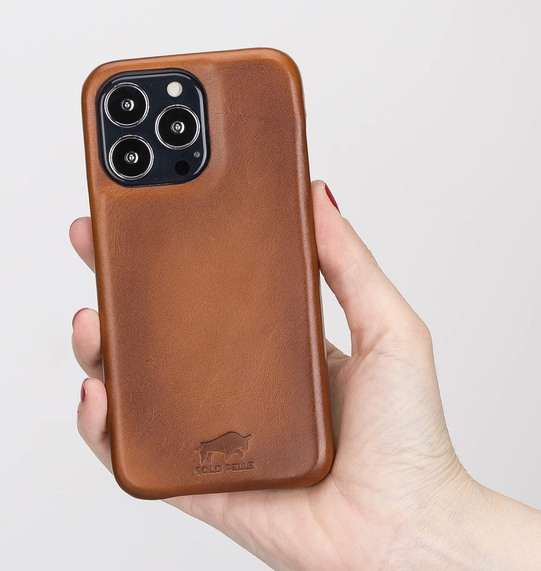 Solo Pelle Lederhülle für das iPhone 13 Pro in 6.1 Zoll Princeton Case Leder Hülle Ledertasche Backc