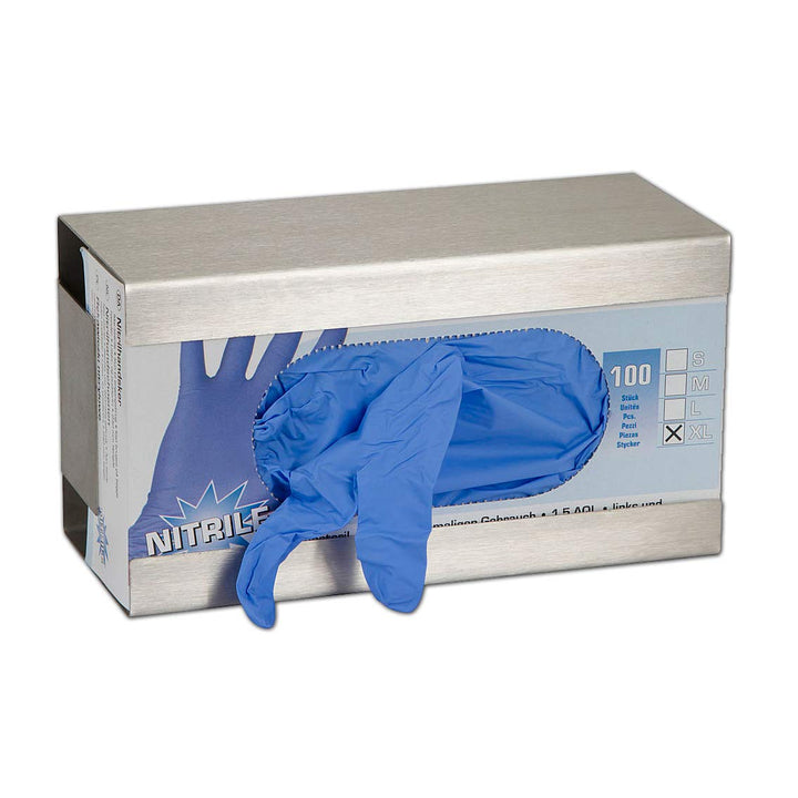 Wandhalter für Einmalhandschuhe Edelstahl Handschuhspender Einweghandschuhe 25 x 13,5 x 10,5 cm