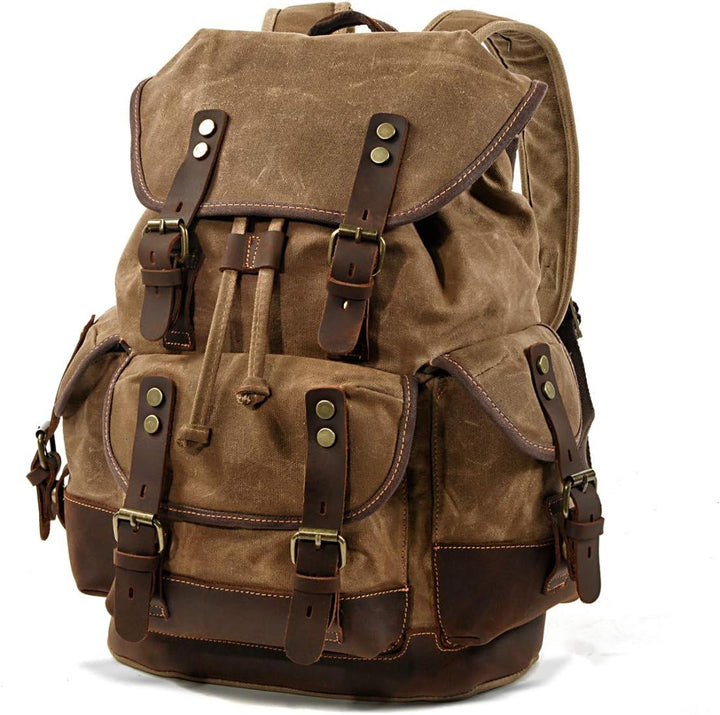 Rucksack Vintage/Canvas Tasche Craftride RG8 für Freizeit 20L braun