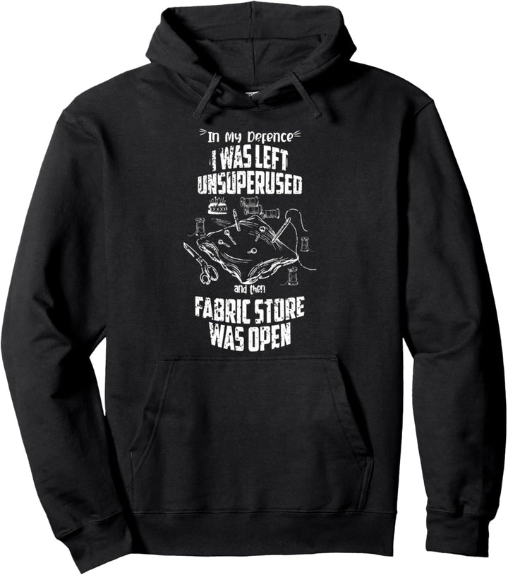 Quilting Quilter Sewer Sewing Machine Old Vintage Pullover Hoodie