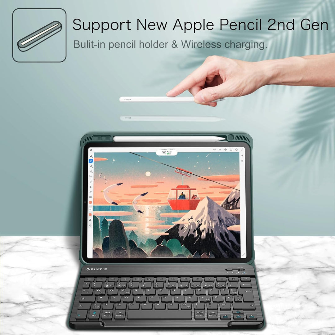 FINTIE Tastatur Hülle für iPad Pro 11 2022 (4. Generation)/ iPad Pro 11 2021(3. Generation)/ 2020/20