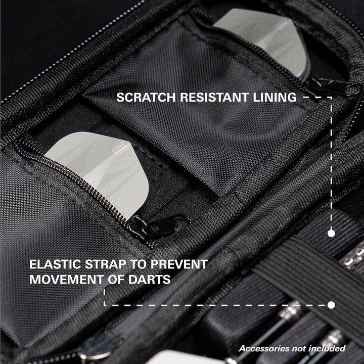 Target Darts Takoma Regular Darts Case - Holds x 1 Satz Darts Brieftasche Schwarz, Schwarz