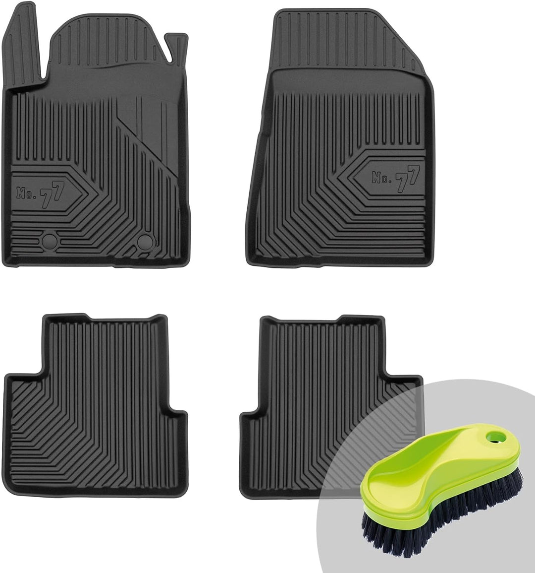FROGUM No.77 Gummimatten Ganzjahresset von Auto Fussmatten Autofussmatten für FIAT Bravo II 2007-201