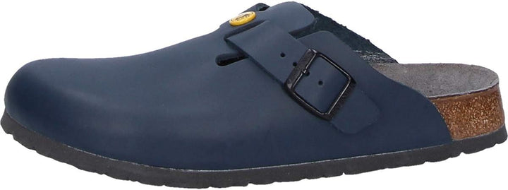 BIRKENSTOCK Herren Clogs Boston ESD 41 EU Schmal Blau, 41 EU Schmal Blau