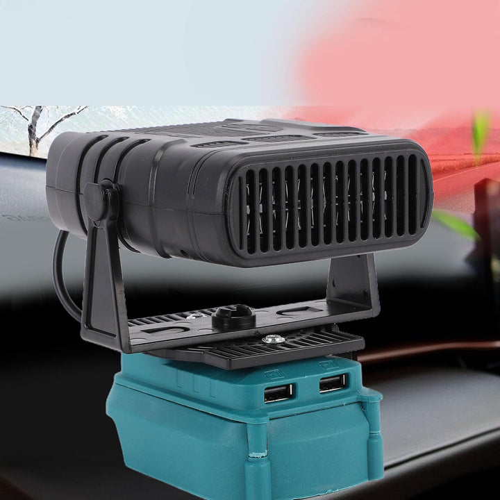 Kleine Raumheizung, 200 W, 2 Gänge, Temperatureinstellungen, Batteriebetriebene Heizung, 2 USB-Leise