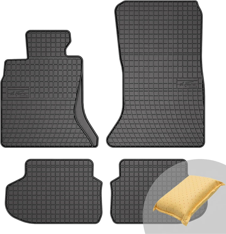 FROGUM EL Toro Gummimatten Ganzjähriges-Set von Autofussmatte Auto Fussmatten für BMW 5er F10 2010-2