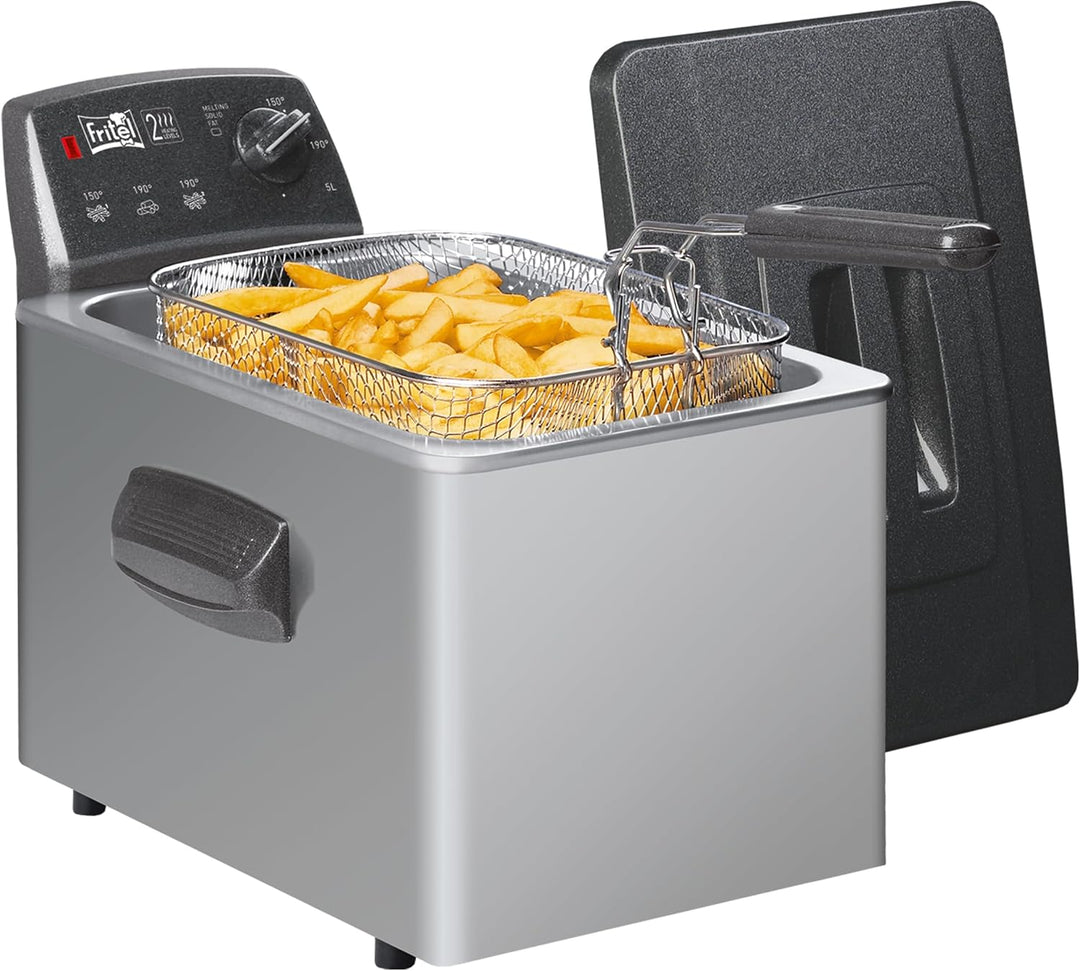 FRITEL Friteuse Turbo SF 4551M - Doppelwiderstand - 5 Liter - 3200W