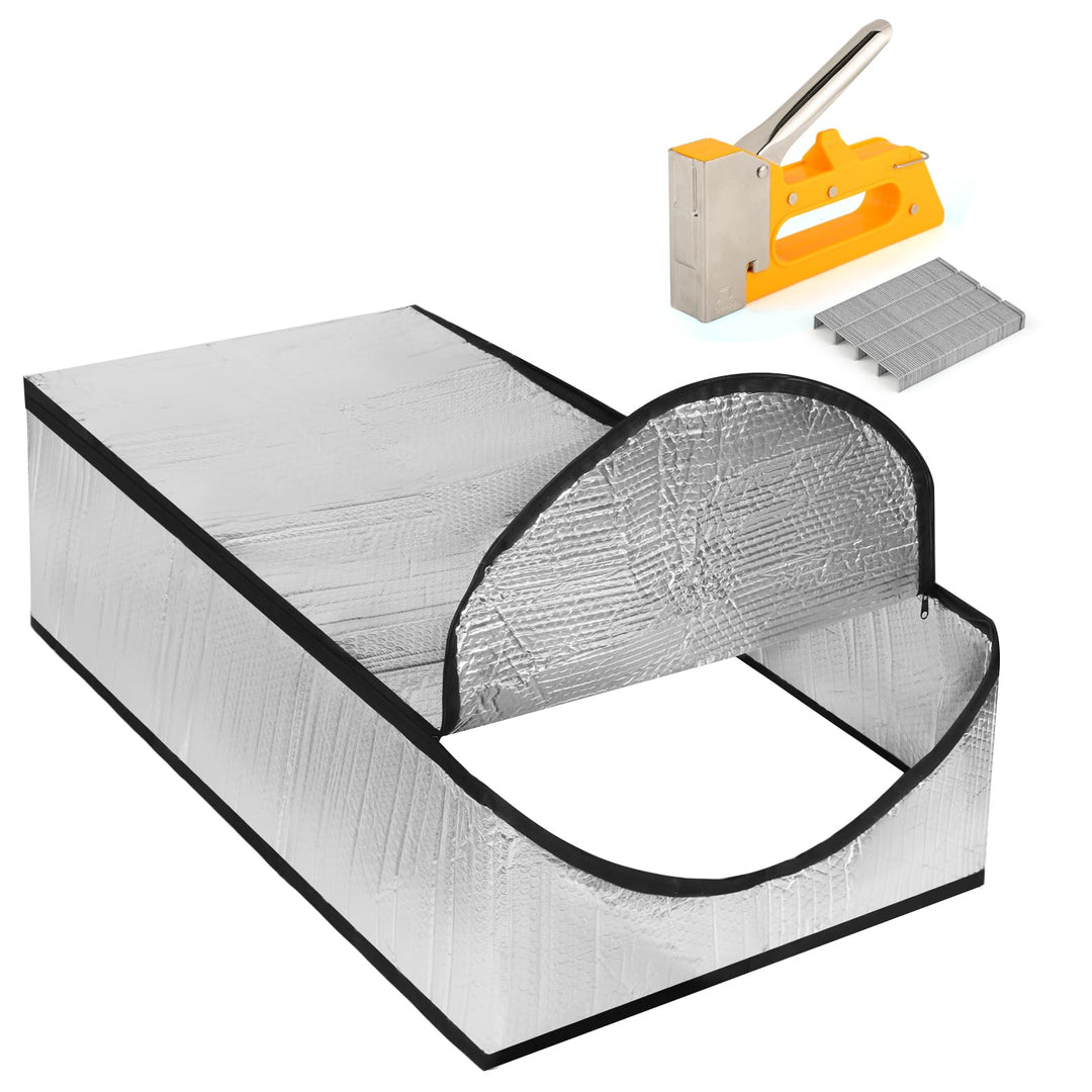 Dachbodentreppen Isolierung Abdeckung 137 x 63 x 28 cm, Dachluke Leiter Dämmung Feuerfest mit Wasser
