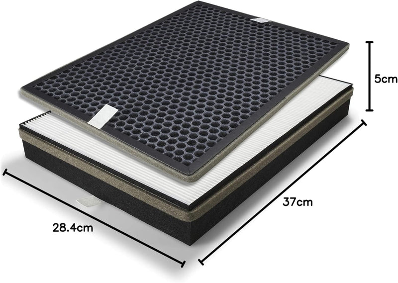 Supremery Ersatzfilterset für Philips AC2889, AC2887, AC2882 und AC3829/10 Luftreiniger | HEPA und A