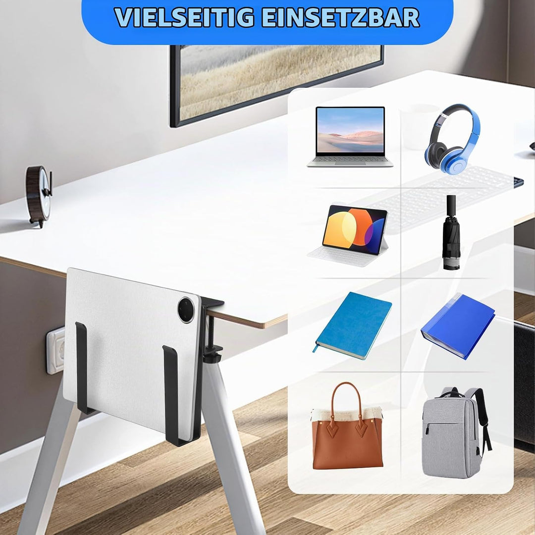 Aufhängbarer Laptop Organizer Schreibtisch Hänge Notebook Halter aus Aluminium Verstellbare Schreibt