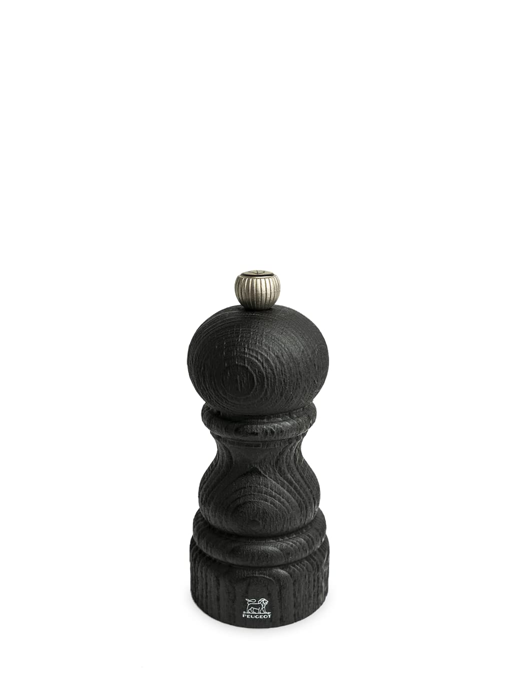 PEUGEOT - Pfeffermühle Paris Nature Black 12 cm + Schwarzer Bio-Pfeffer aus fairem Handel - Klassisc