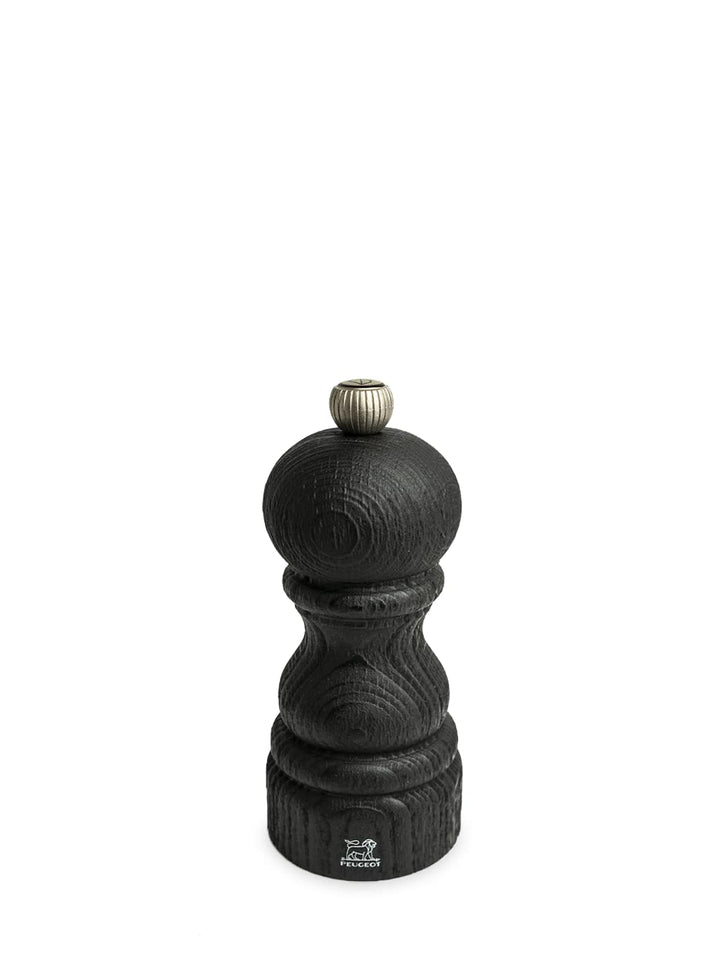 PEUGEOT - Pfeffermühle Paris Nature Black 12 cm + Schwarzer Bio-Pfeffer aus fairem Handel - Klassisc
