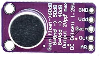 5 Stück MAX9814 Mikrofonverstärkerplatinenmodul Auto Gain Control AGC Elektret