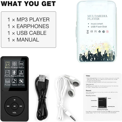 MP3-Player, MP3/MP4 digitaler Musik-Player, Lychee Upgrade, 8 GB, tragbarer HiFi-Sound, Musik-Player