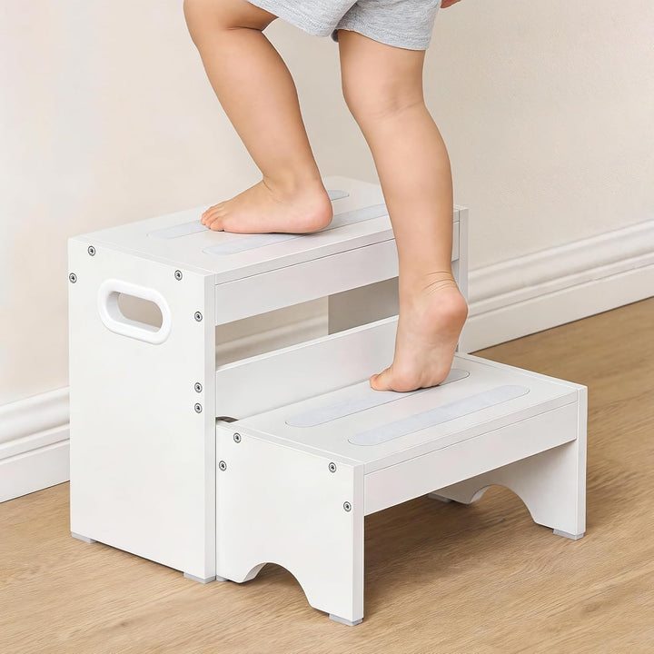 HOOBRO Kinderhocker Set, zweistufiger Tritthocker Kinder, Hocker Kinder, Küchenhelfer Turm, Kindersc