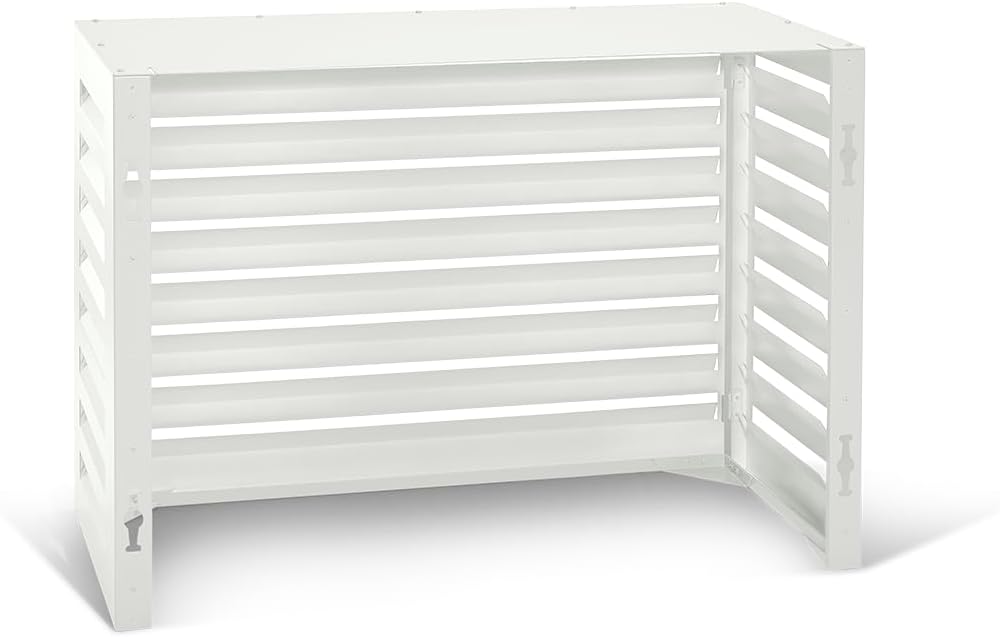 EVOLAR Evo-Cover Abdeckung/Verkleidung für Klimaanlage und Wärmepumpe für Aussengerät Garten Balkon