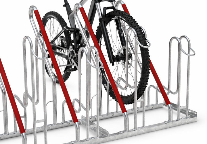 Anlehnparker 4502 | Fahrradständer einseitig | für 2 Fahrräder | Freiaufstellung | erweiterbar | Abw