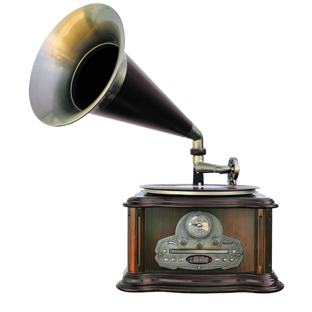 Soundmaster NR917 Grammophon Plattenspieler Radio CD-MP3 USB SD Bluetooth Kassette Encoding Digitali